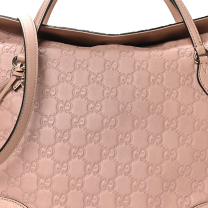 Gucci Guccissima Medium Bree Foldover Tote Soft Pink 8 of 10
