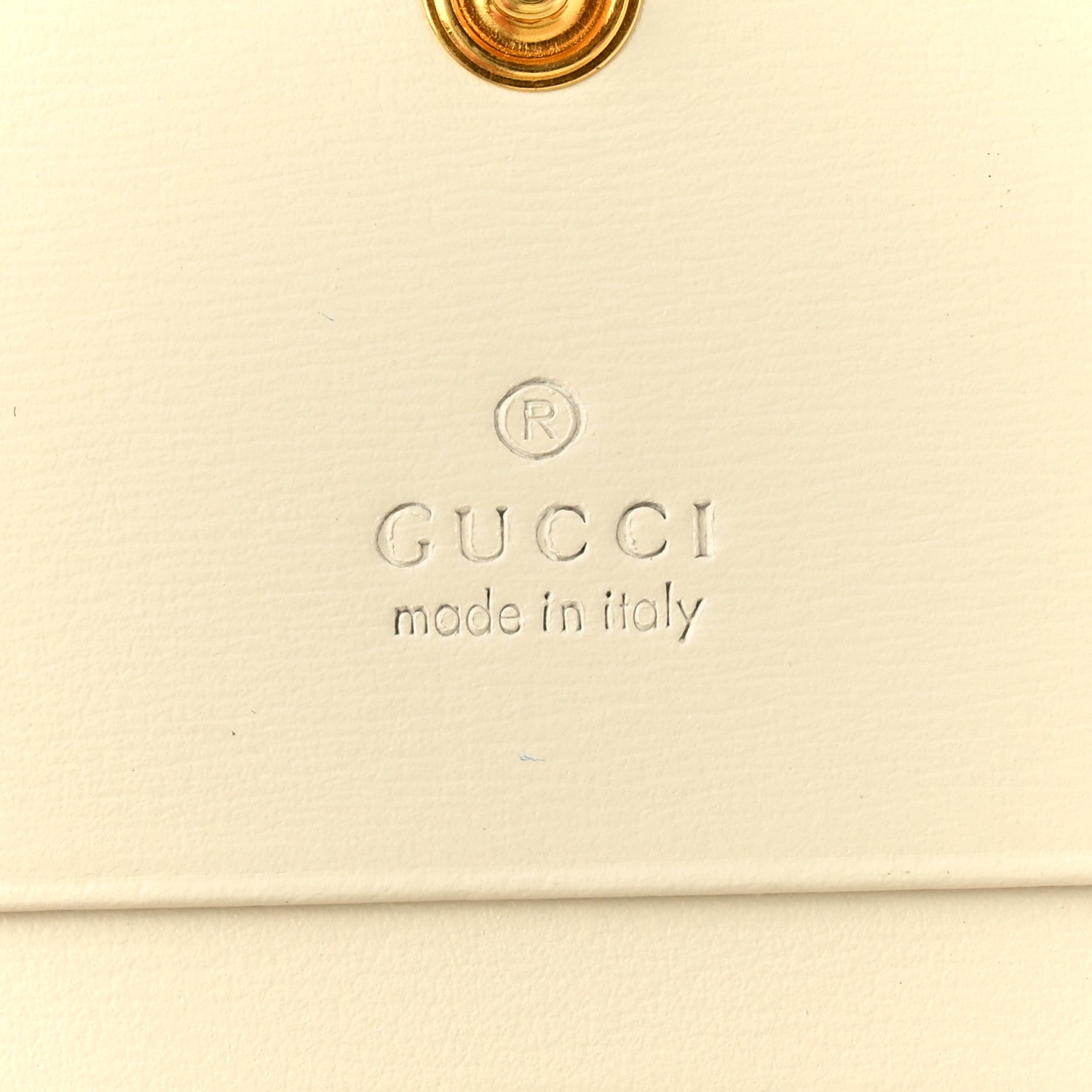 Gucci Boarded Plutone Calfskin Horsebit 1955 Card Case Wallet Mystic White 6 of 8