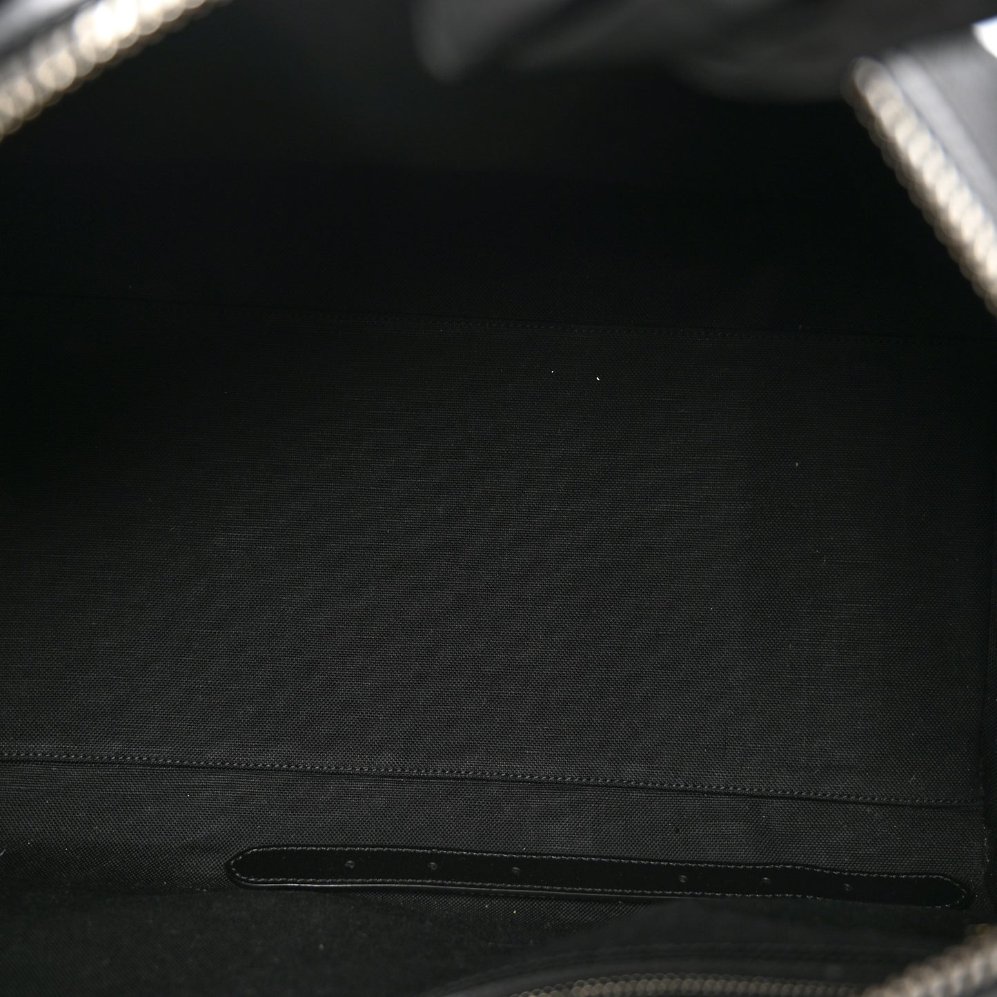 Soft GG Supreme Monogram Appia Calfskin Web Medium Carry On Duffle Bag Black Grey