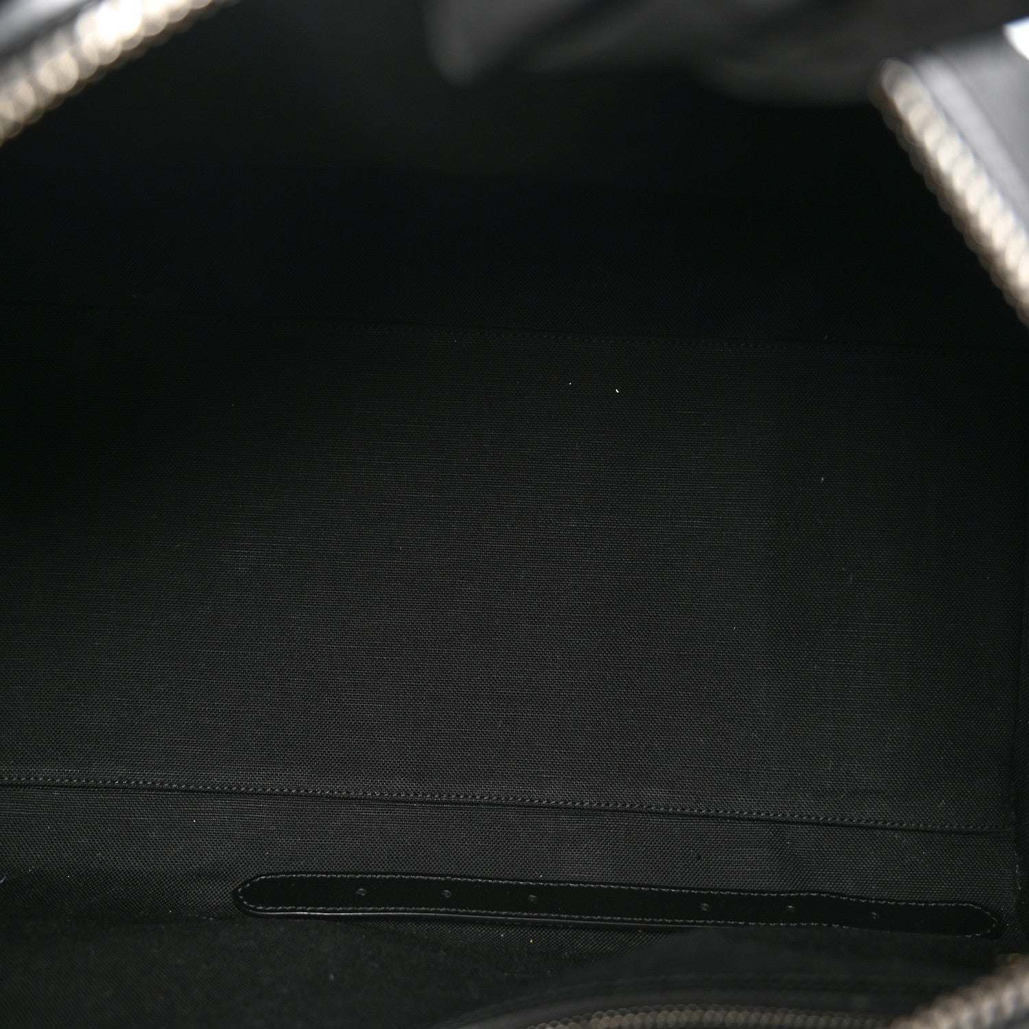 Gucci Soft GG Supreme Monogram Appia Calfskin Web Medium Carry On Duffle Bag Black Grey 4 of 11