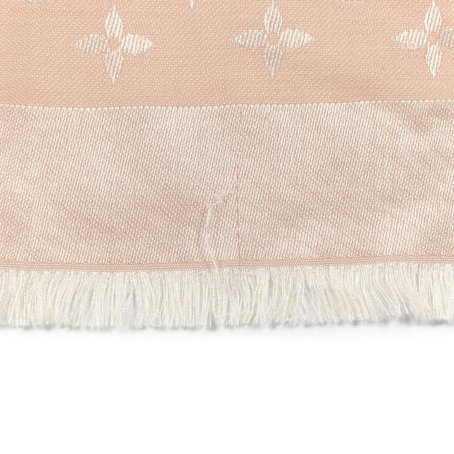 Silk Wool Monogram Shawl Rose