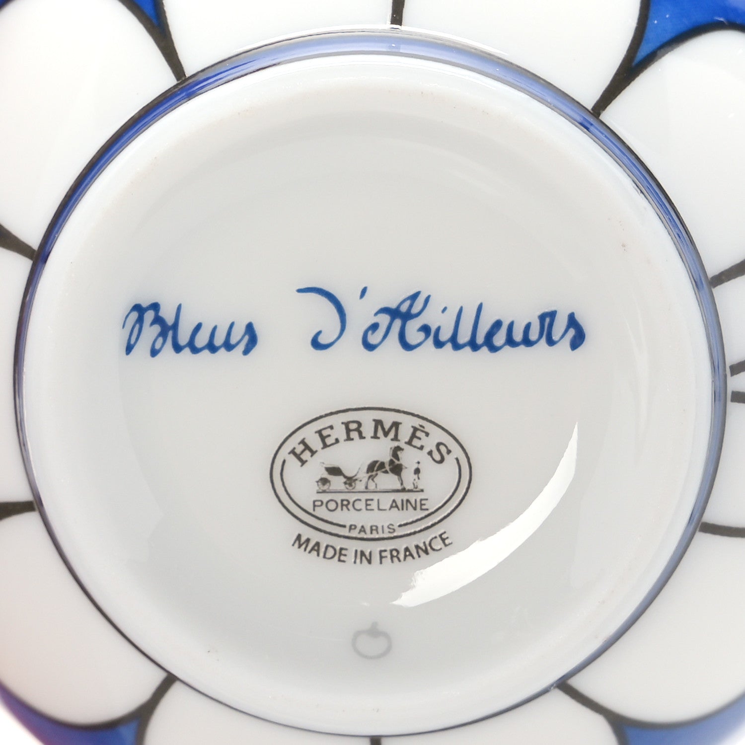 Hermes Porcelain Bleus d'Ailleurs Expresso And Saucer Set Of 2 11 of 12