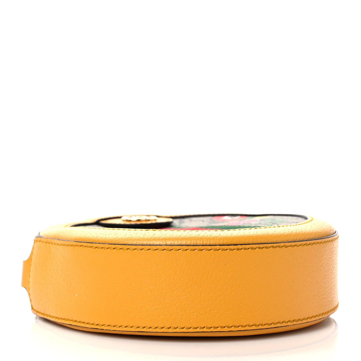 Gucci GG Supreme Monogram Flora Web Mini Ophidia Round Shoulder Bag Beige Multicolor Crop 4 of 9