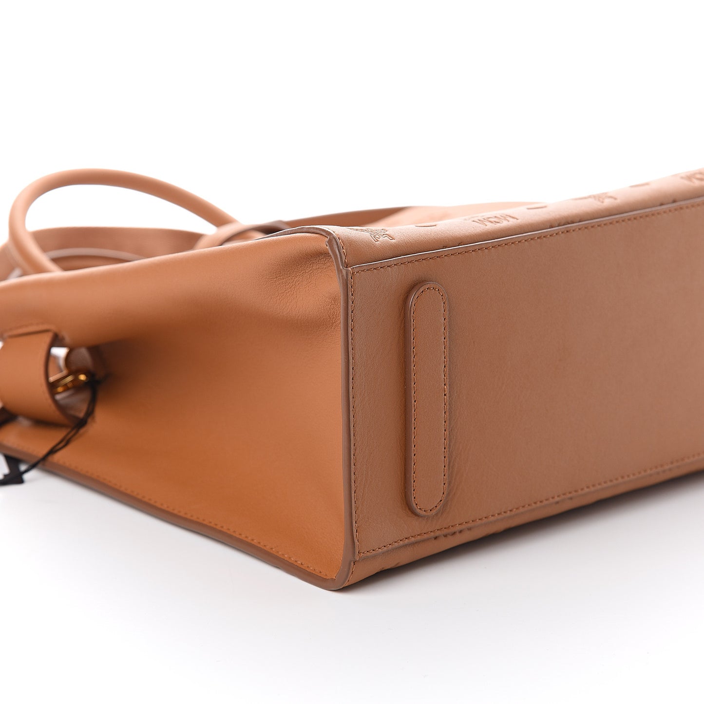 Calfskin Ottomar Monogram Medium Essential Tote Cognac