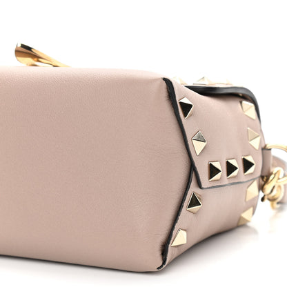 Valentino Garavani Calfskin Mini Rockstud Crossbody Bag Poudre 9 of 9