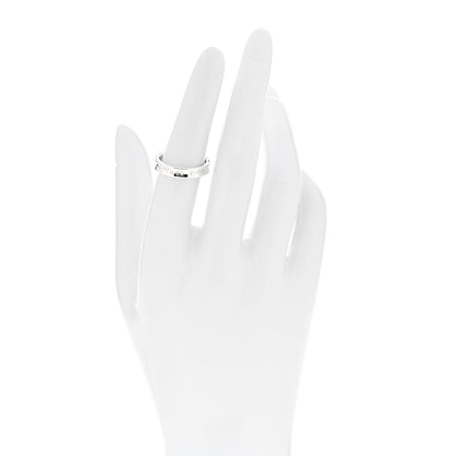 Tiffany Sterling Silver Narrow 1837 Band Ring 52 6 2 of 5