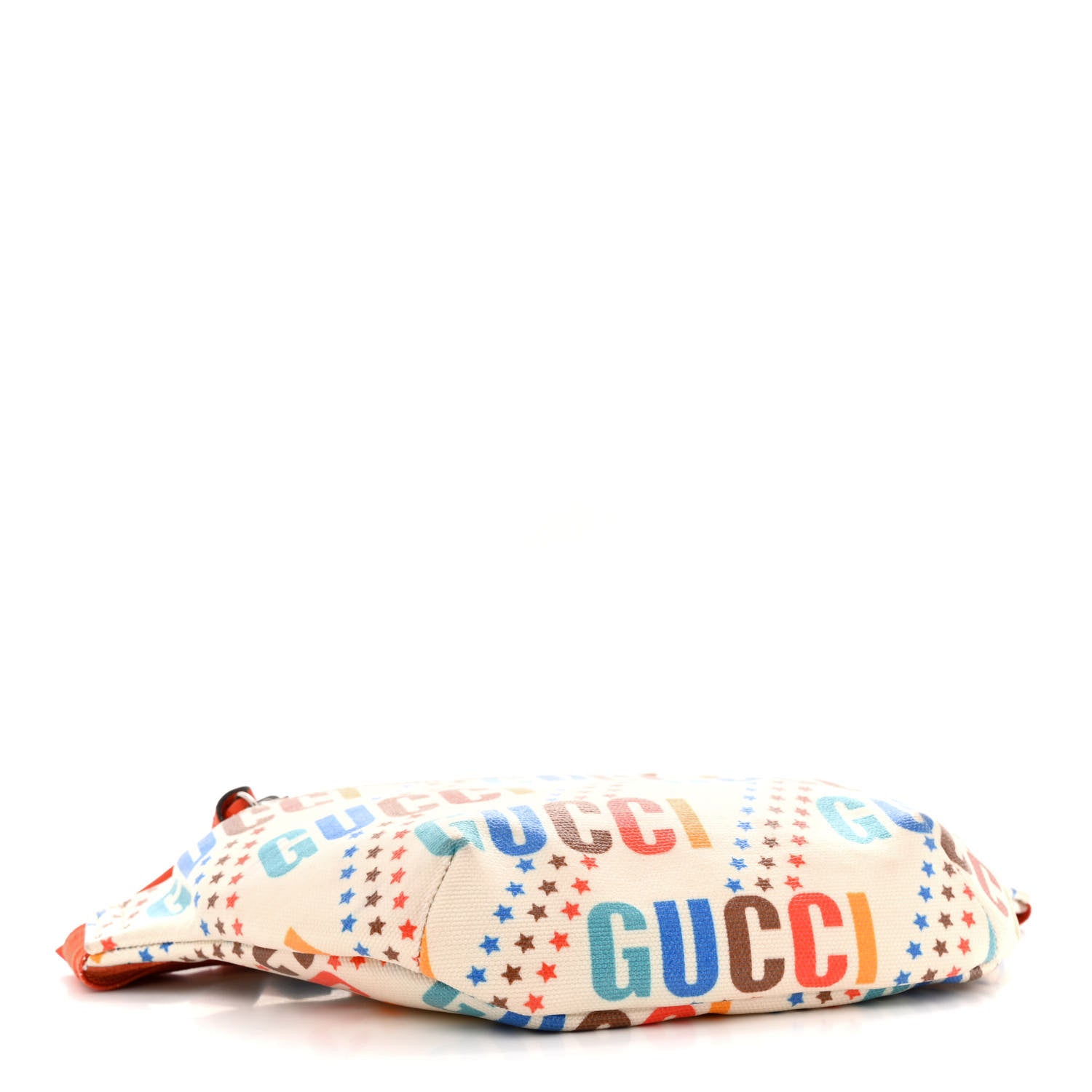 Gucci Coated Canvas Logo Star Print Childrens Belt Bag Beige Multicolor Vibrant Orange 4 of 15