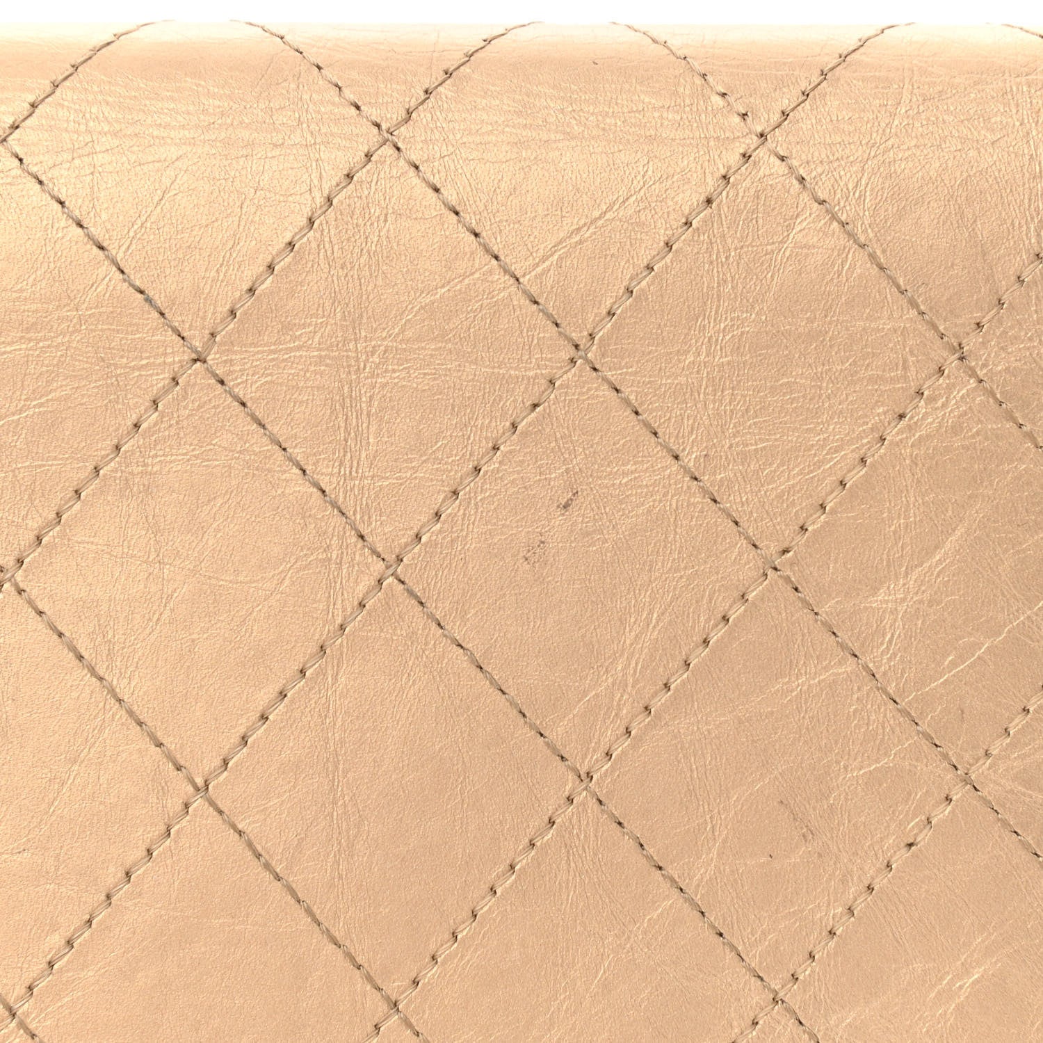 Chanel Metallic Calfskin Diamond Stitched Yen Wallet Gold 10 of 12