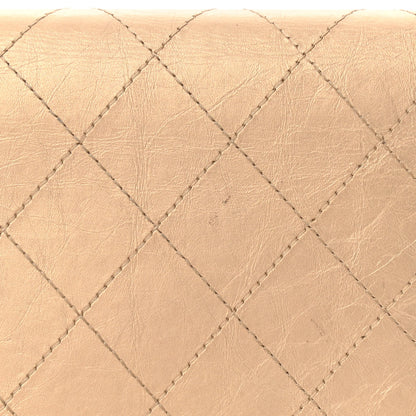 Chanel Metallic Calfskin Diamond Stitched Yen Wallet Gold 10 of 12