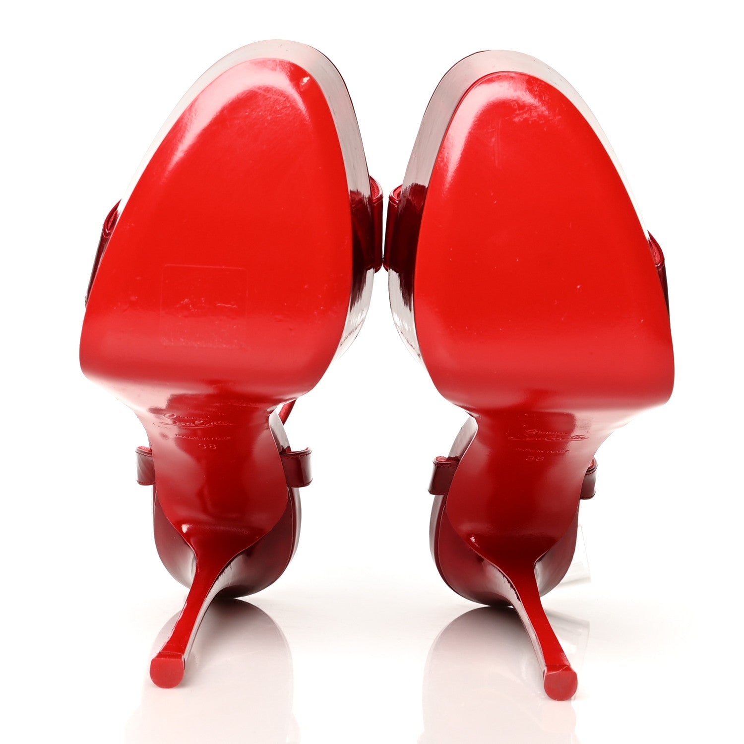 Christian Louboutin Patent Psychic Loubi Queen Alta 150