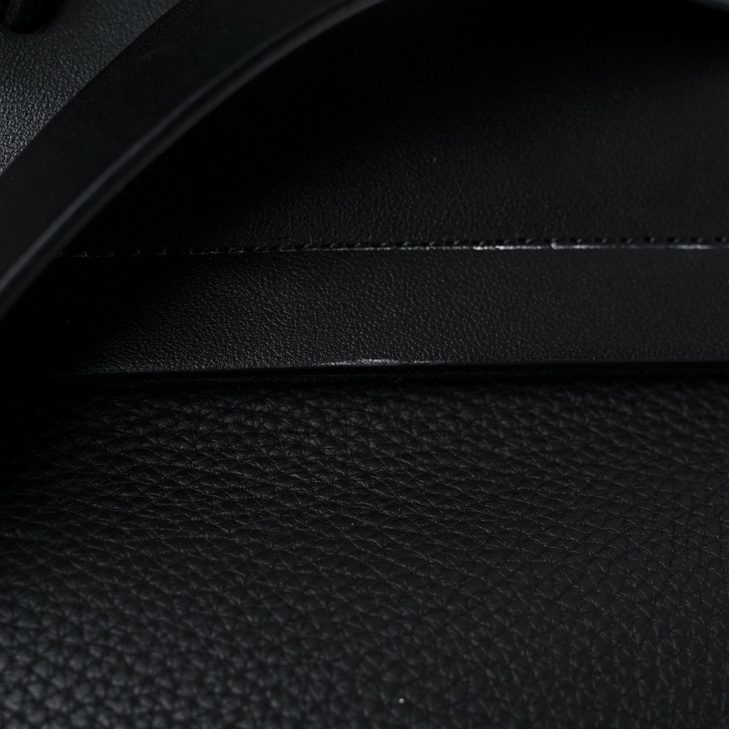 Grained Calfskin Rockstud Backpack Black