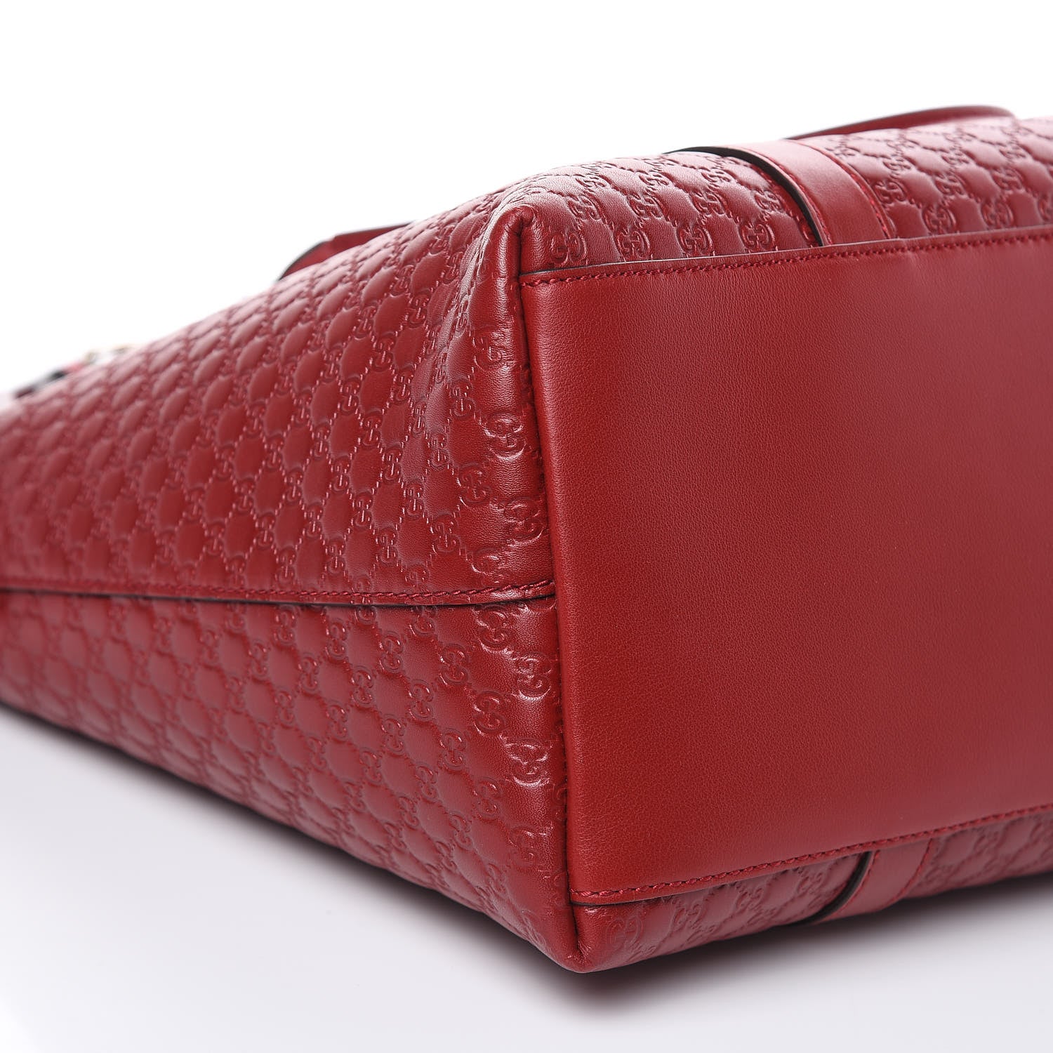 Gucci Soft Microguccissima Medium Zippered Satchel Rosso 8 of 9