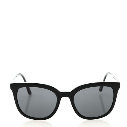 Prada Acetate Polarized Pillow Cat Eye Sunglasses SPR 03X Black 2 of 8