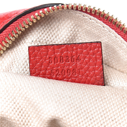 Gucci Pebbled Calfskin Small Soho Disco Bag Tabasco Red 7 of 10