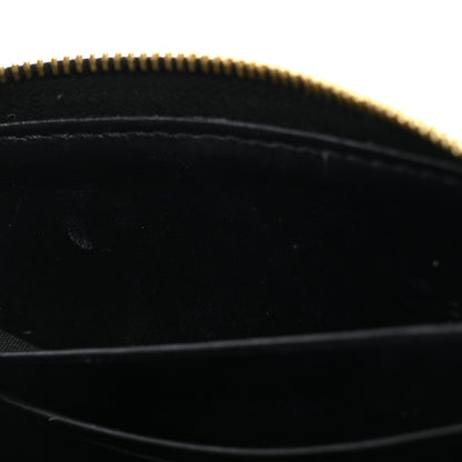 Celine Grained Calfskin Compact Zipped Wallet Black 8 of 8