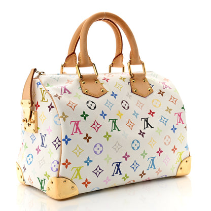 Louis Vuitton Monogram Multicolor Speedy 30 White 3 of 14