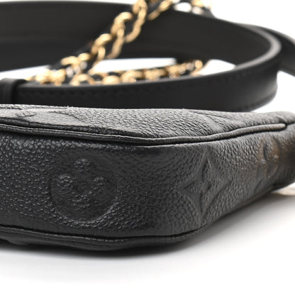 Louis Vuitton Empreinte Monogram Giant Multi Pochette Accessories Mini Pochette Black 8 of 9