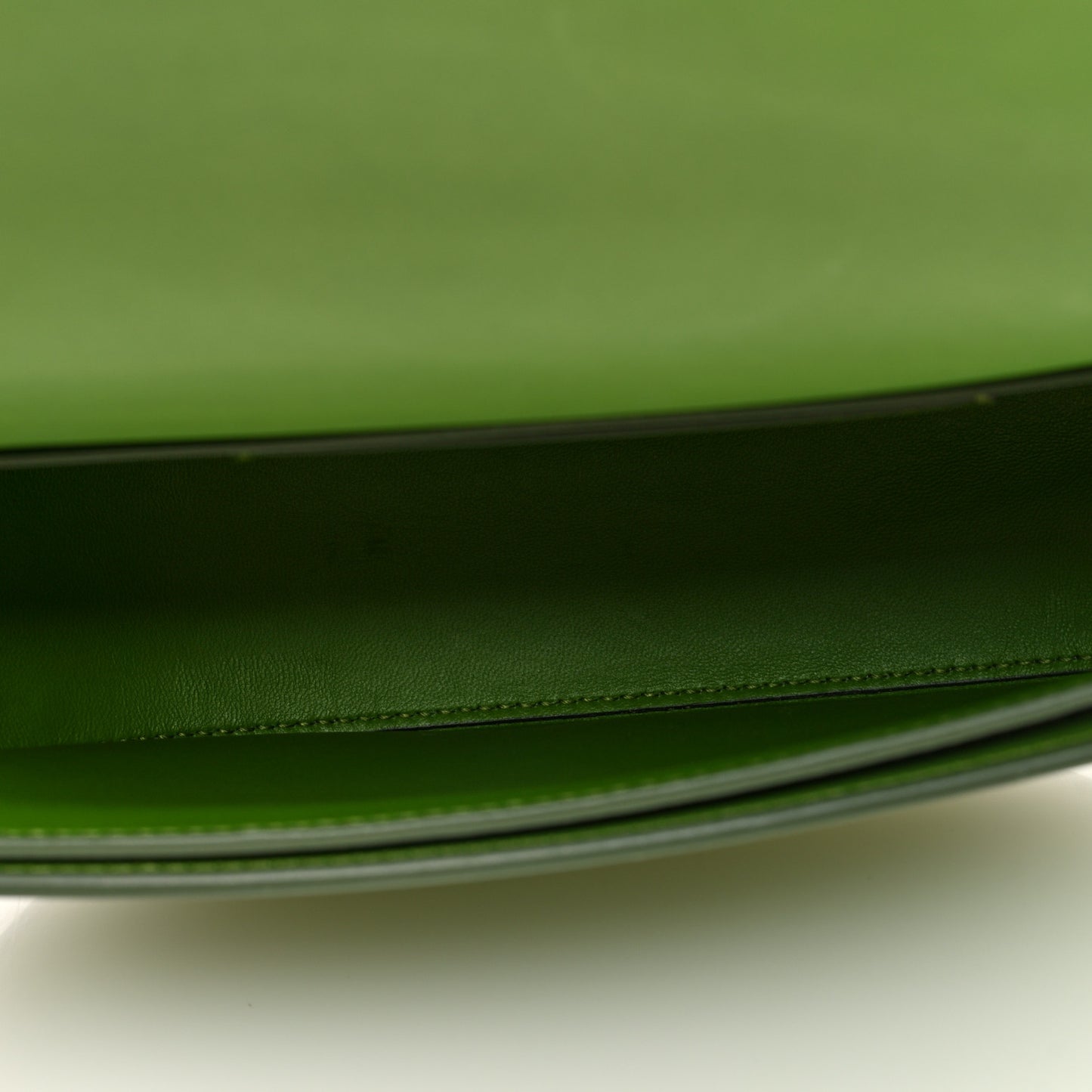 Calfskin Small Olympia Shoulder Bag Marsh Green