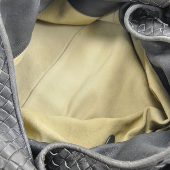 Nappa Intrecciato Sloane Hobo Ferro Gray