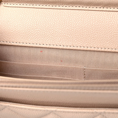 Chanel Caviar Quilted Coco Candy Wallet On Chain WOC Beige 13 of 15