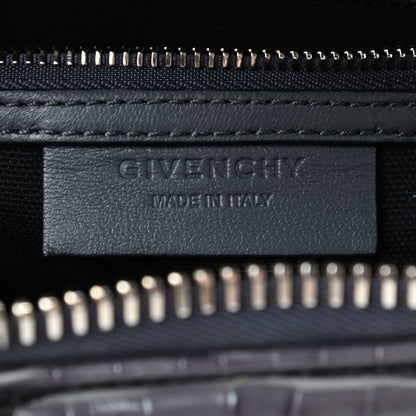Givenchy Calfskin Crocodile Embossed Mini Antigona Storm Grey 8 of 9