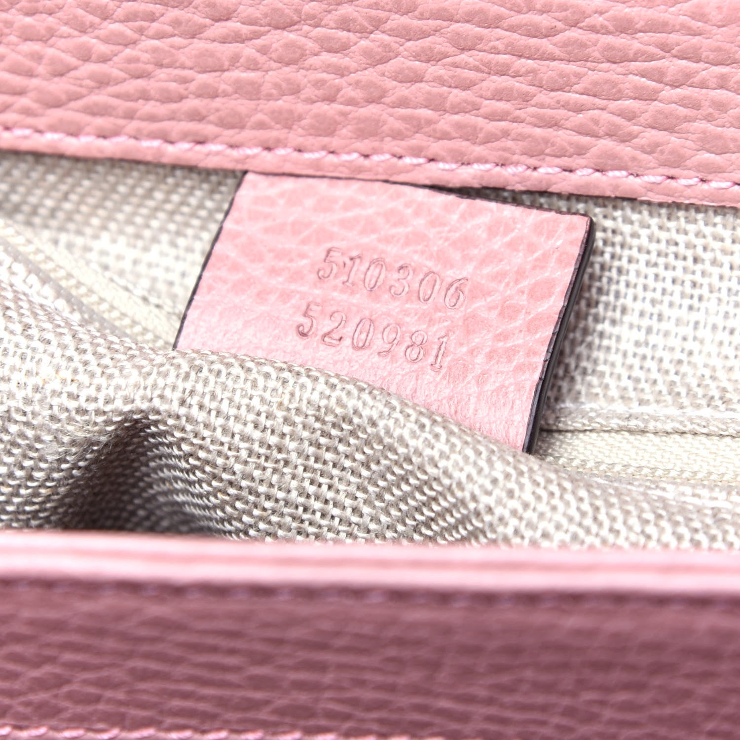 Gucci Dollar Calfskin Medium Interlocking G Top Handle Shoulder Bag Soft Pink 8 of 12