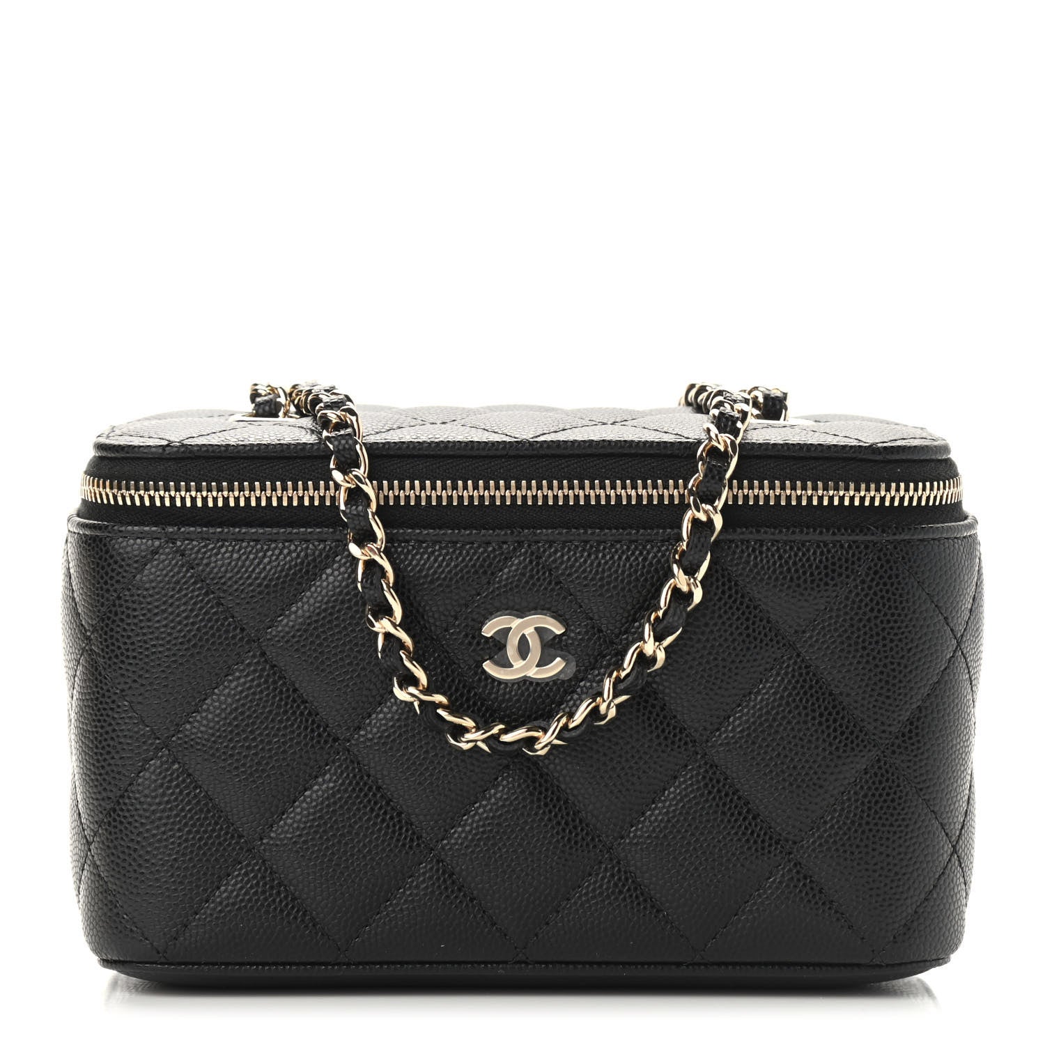 Chanel Caviar Quilted Small Vanity Case With Chain Black 1 of 9