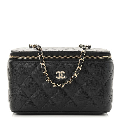 Chanel Caviar Quilted Small Vanity Case With Chain Black 1 of 9