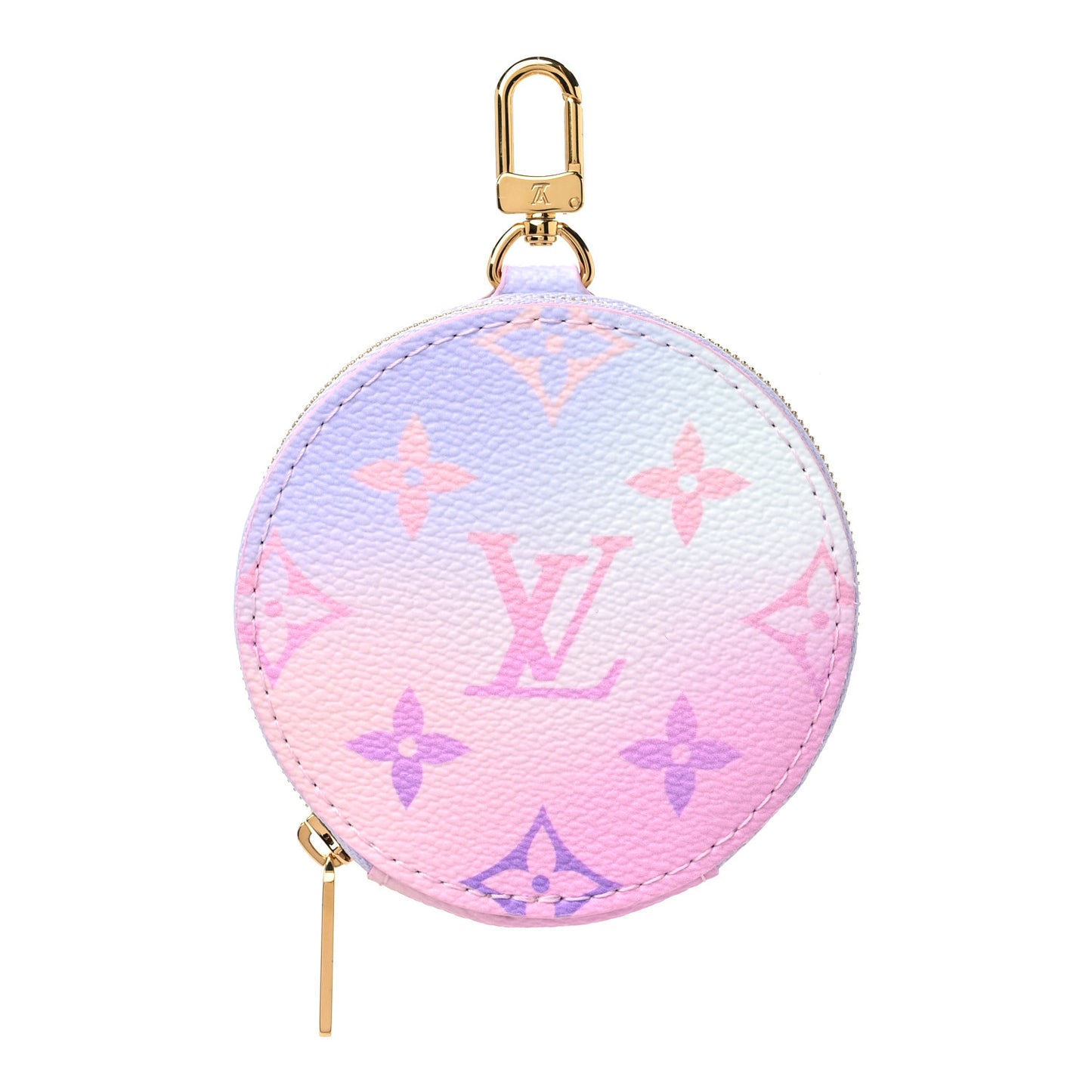 Monogram Spring In The City Papillon BB Round Coin Purse Sunrise Pastel