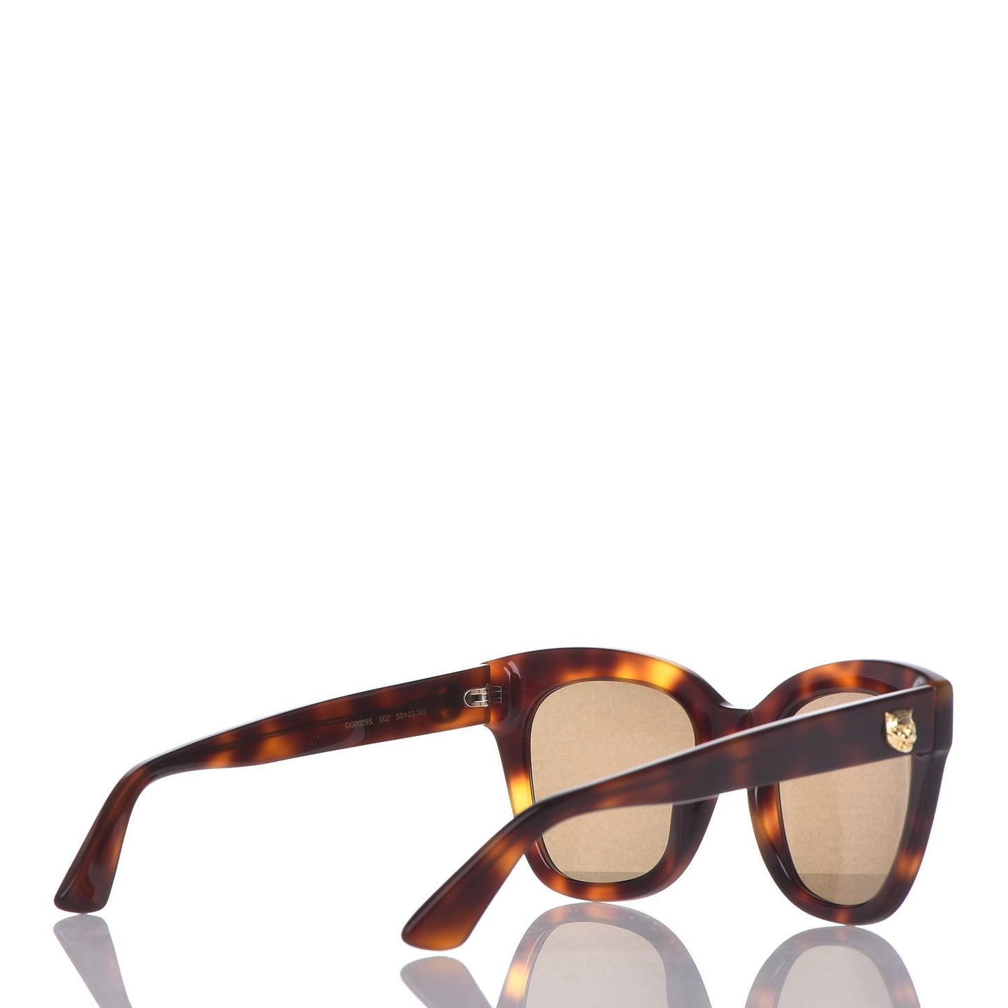Acetate Square Frame Sunglasses GG0029S Tortoise