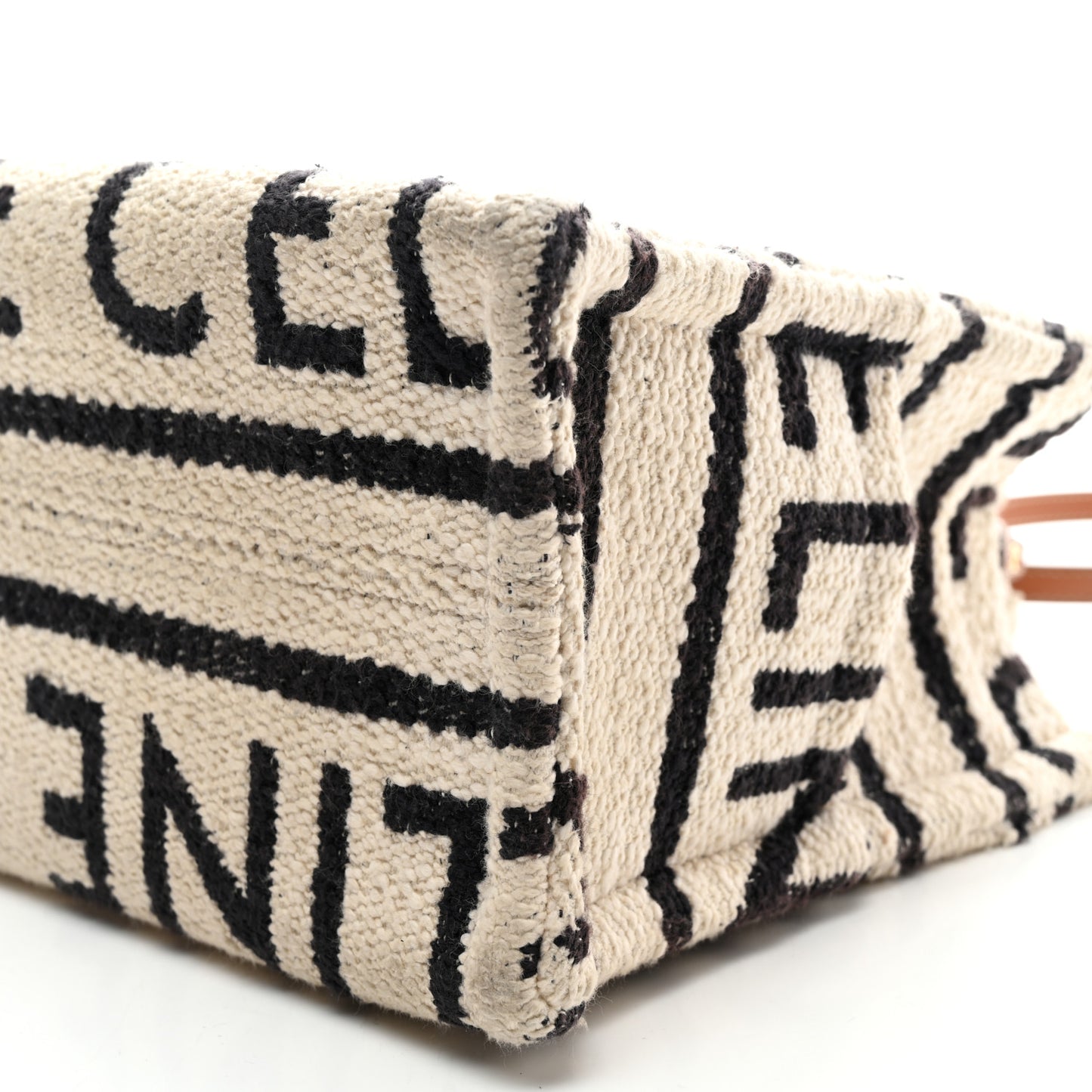 Canvas Small All Over Cabas Thais White Black
