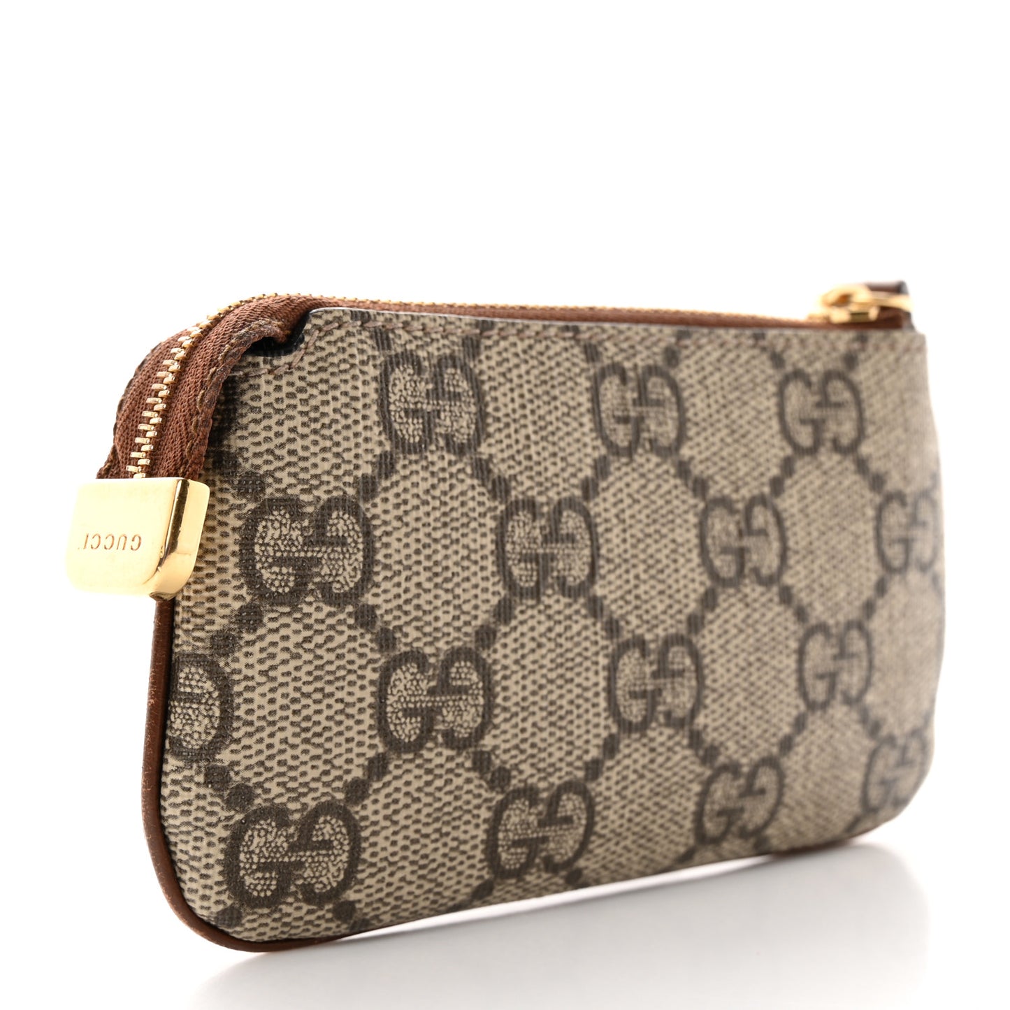 GG Supreme Monogram Key Case Brown
