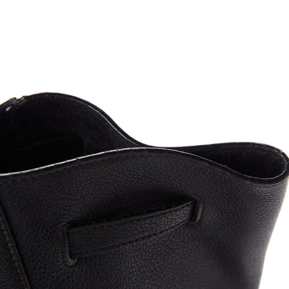 Celine Soft Grained Calfskin Small Belt Cabas Phantom Black 11 of 13