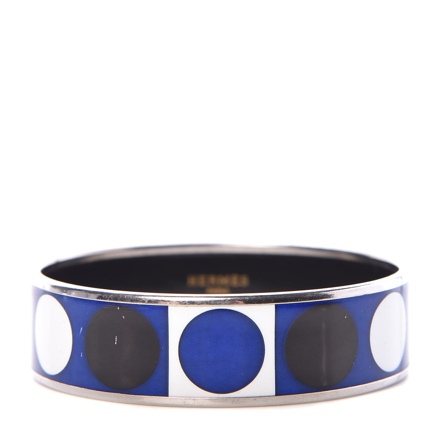 Enamel Printed Deco Dot Wide Bracelet 70