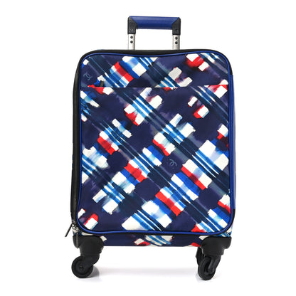 Chanel Nylon Airline Printed Coco Case Trolley Blue Red White 1 of 10