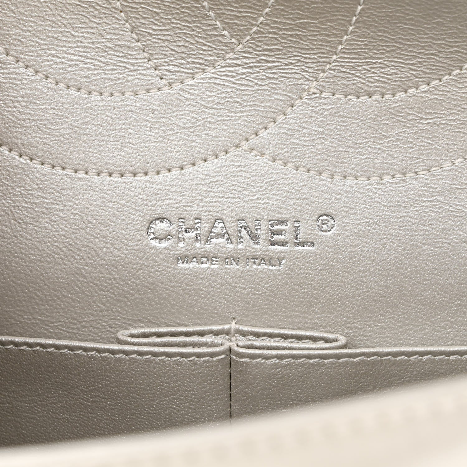 Chanel Metallic Lambskin Quilted 2.55 Reissue 227 Flap Silver 6 of 12