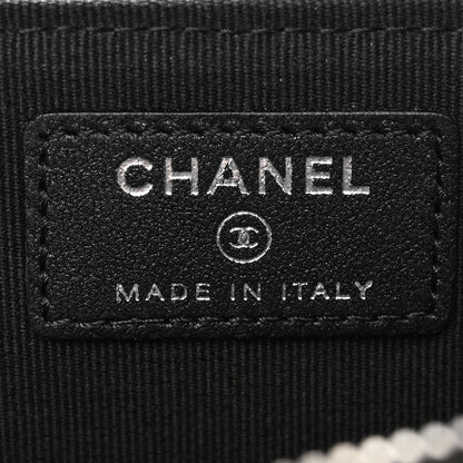 Chanel Pearly Lambskin Quilted Zip Card Holder So Black 6 of 7