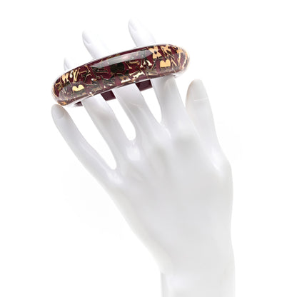 Louis Vuitton Resin Swarovski Medium Inclusion Bracelet GM Rouge Fauviste 2 of 4