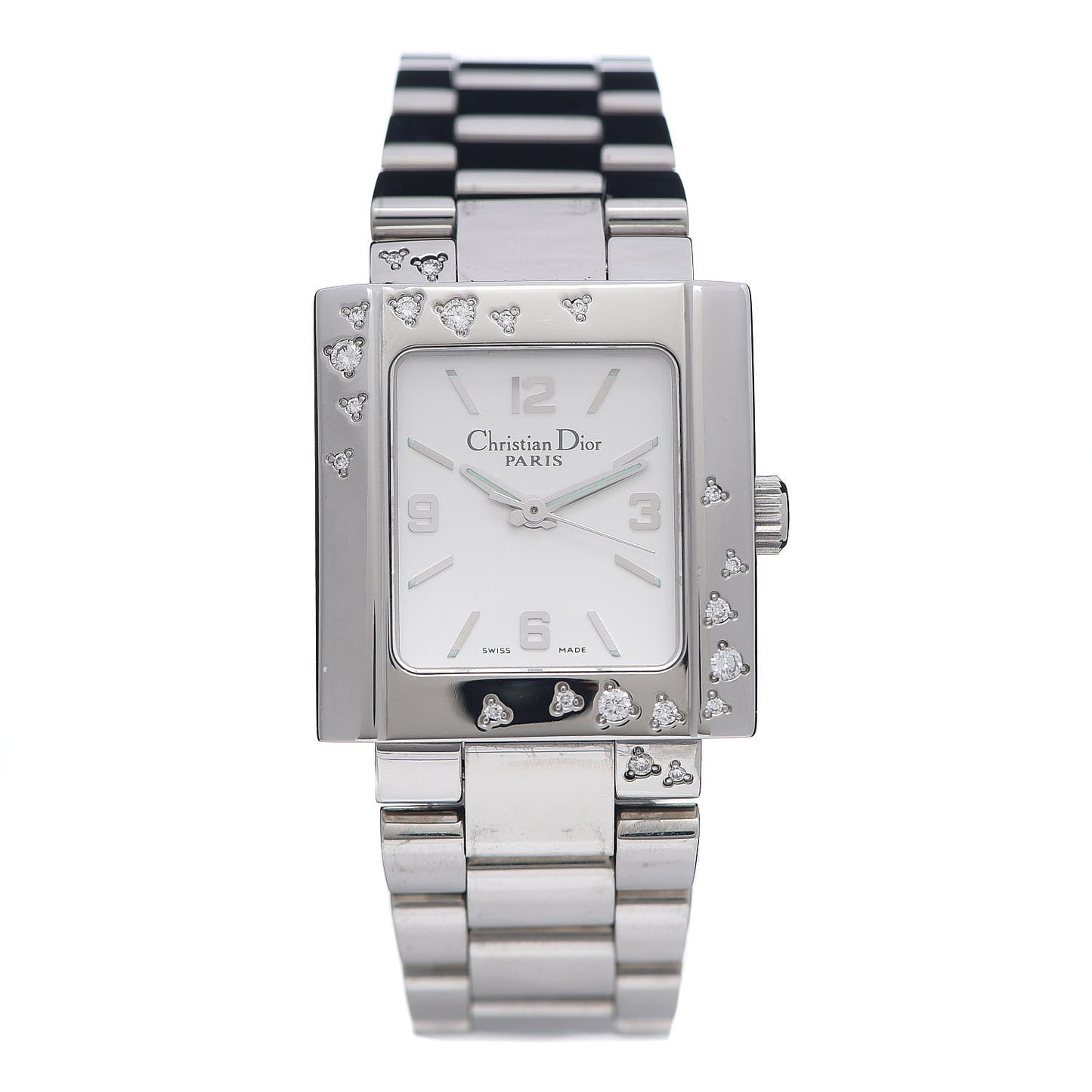 Stainless Steel Diamond 24mm Riva Quartz Watch