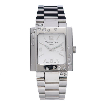 Christian Dior Stainless Steel Diamond 24mm Riva Quartz Watch 1 of 6