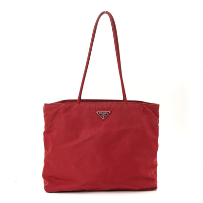 Prada Tessuto Nylon Tote Red 1 of 9