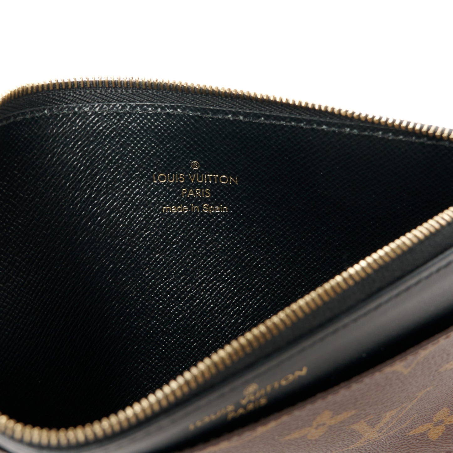 Monogram Slim Purse Black