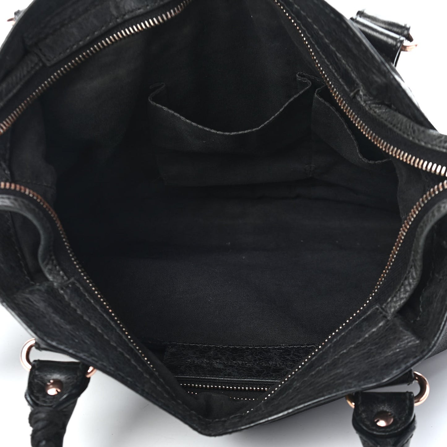 Agneau Giant 12 Rose Gold Hardware Town Black