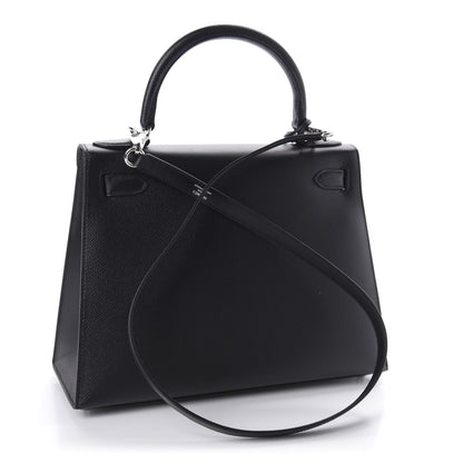 Hermes Epsom Kelly Sellier 28 Black 4 of 12