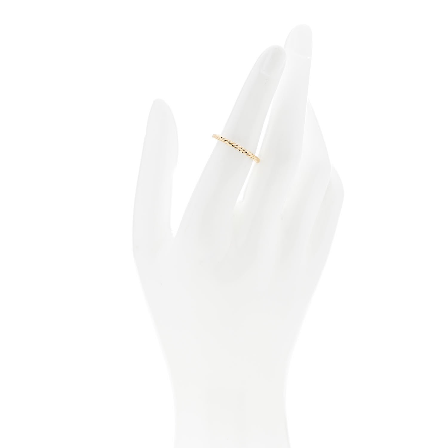 David Yurman 18K Yellow Gold 2mm Cable Classics Band Ring 52 6 2 of 6