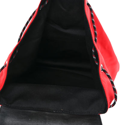 Christian Dior Calfskin Nylon Motion Backpack Red Black 5 of 13