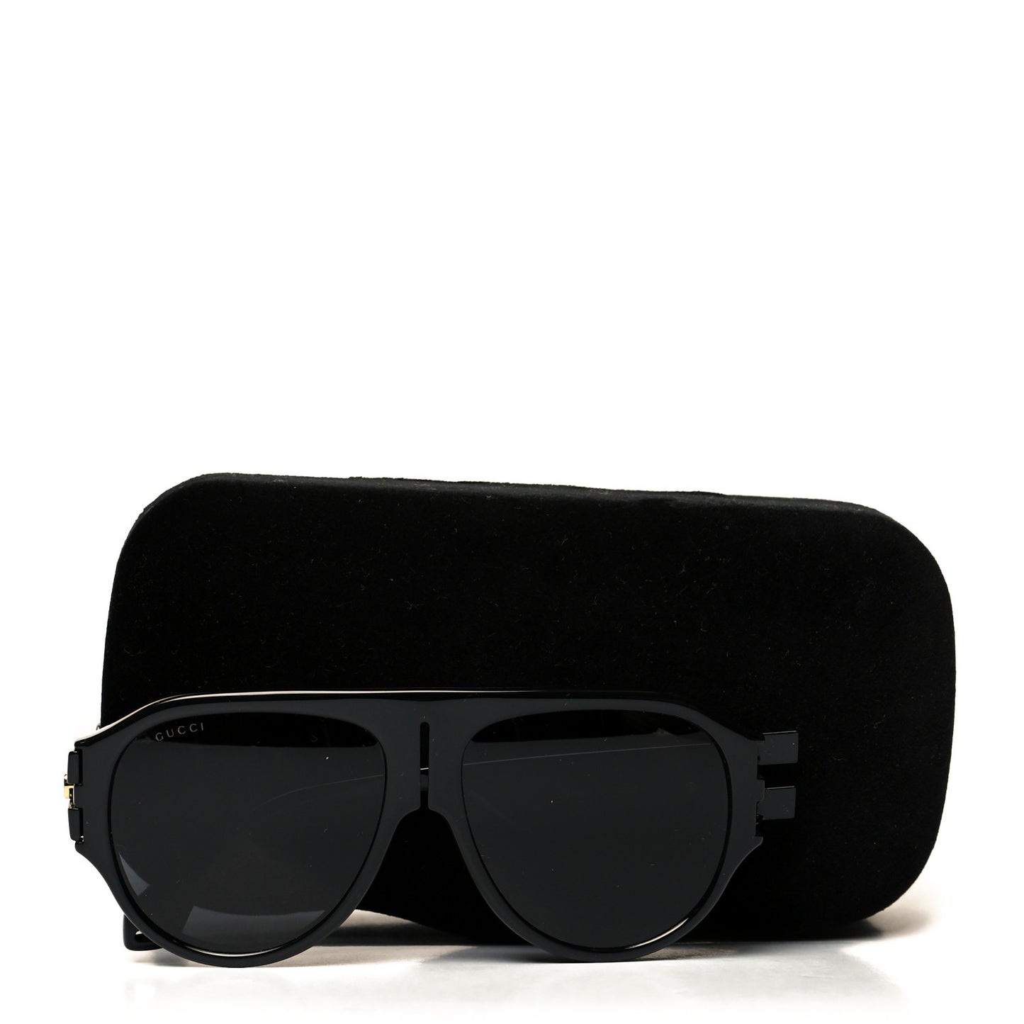 Acetate Aviator Sunglasses GG0665S Black