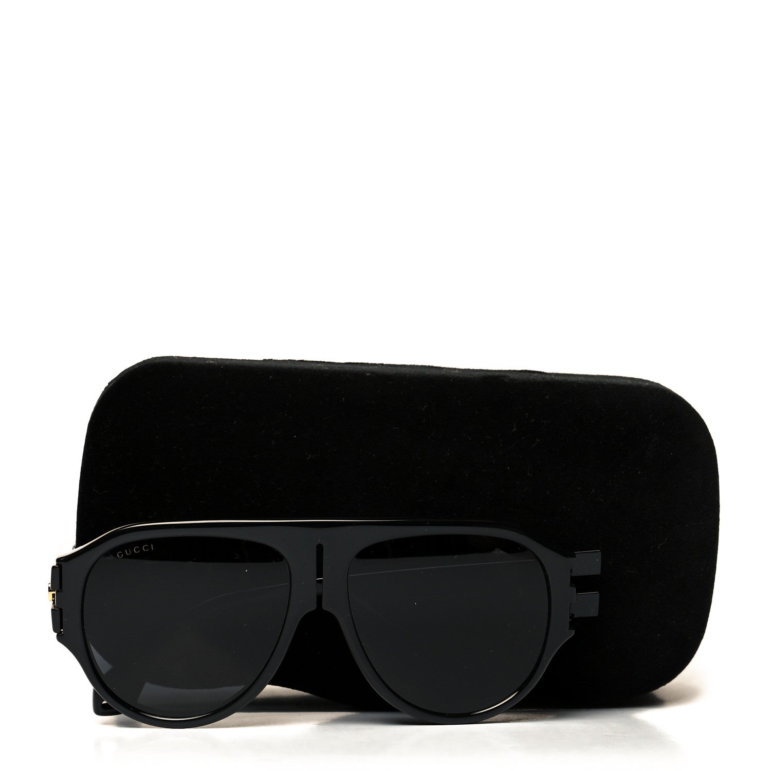 Gucci Acetate Aviator Sunglasses GG0665S Black 10 of 10