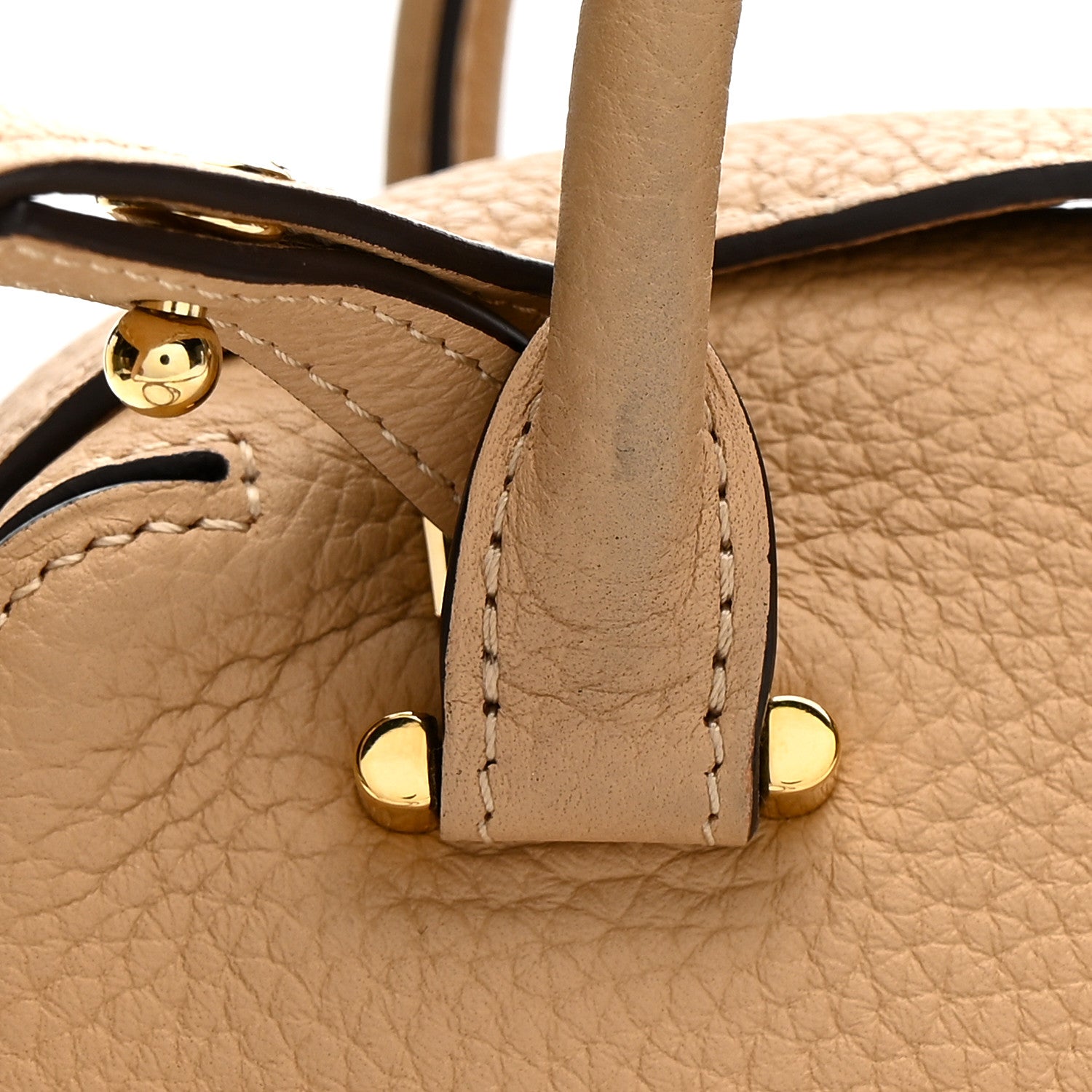 Delvaux Taurillon Soft Nano Cool Box Satchel Latte 1784419