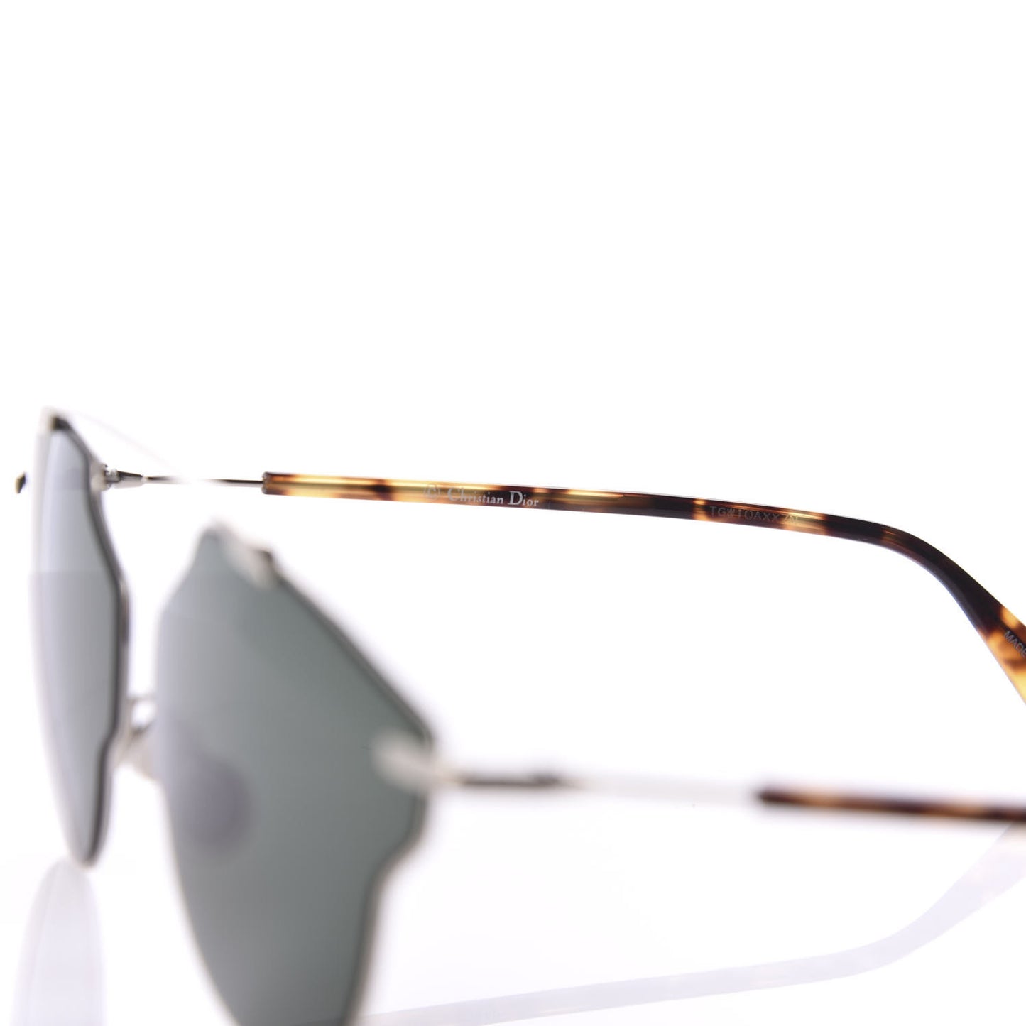 Metal So Real Pop Sunglasses Green Havana